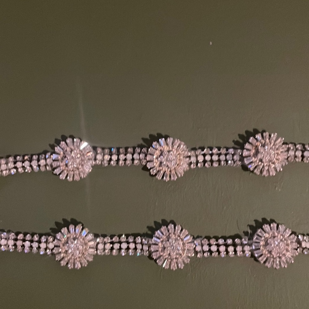 Bhldn crystal wedding belt